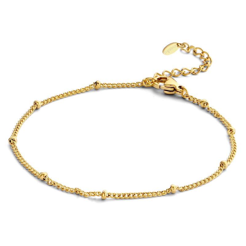 Filigranes Armband mit Edelstahlkugeln – 14 kt. Vergoldung