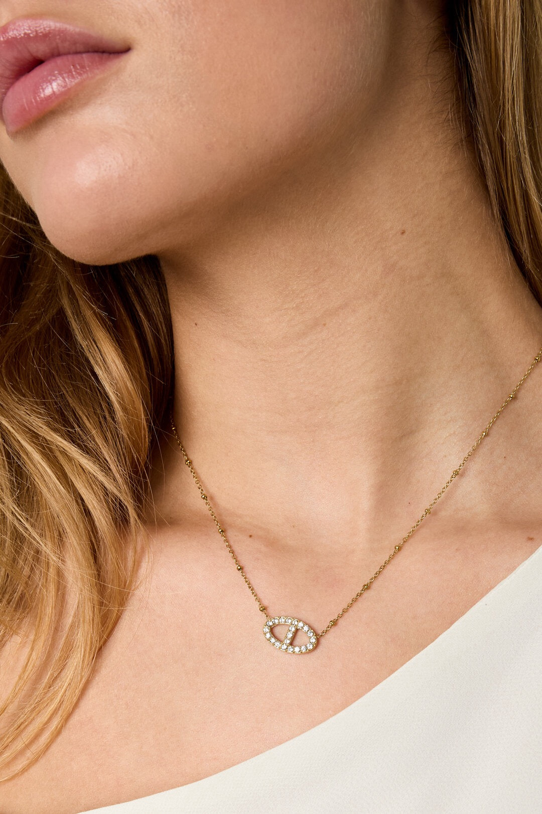 Golden Pavé | Halskette