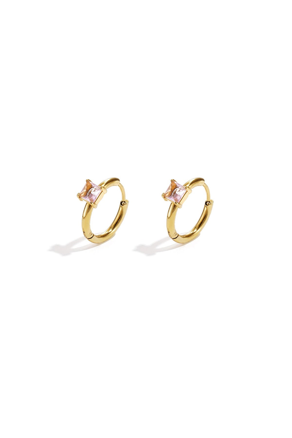 Aurora Ohrringe / Rosa Strass