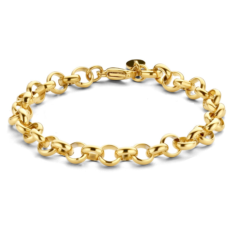 Zeitloses Erbs-Armband aus Edelstahl – 14 kt. IPG-Vergoldung