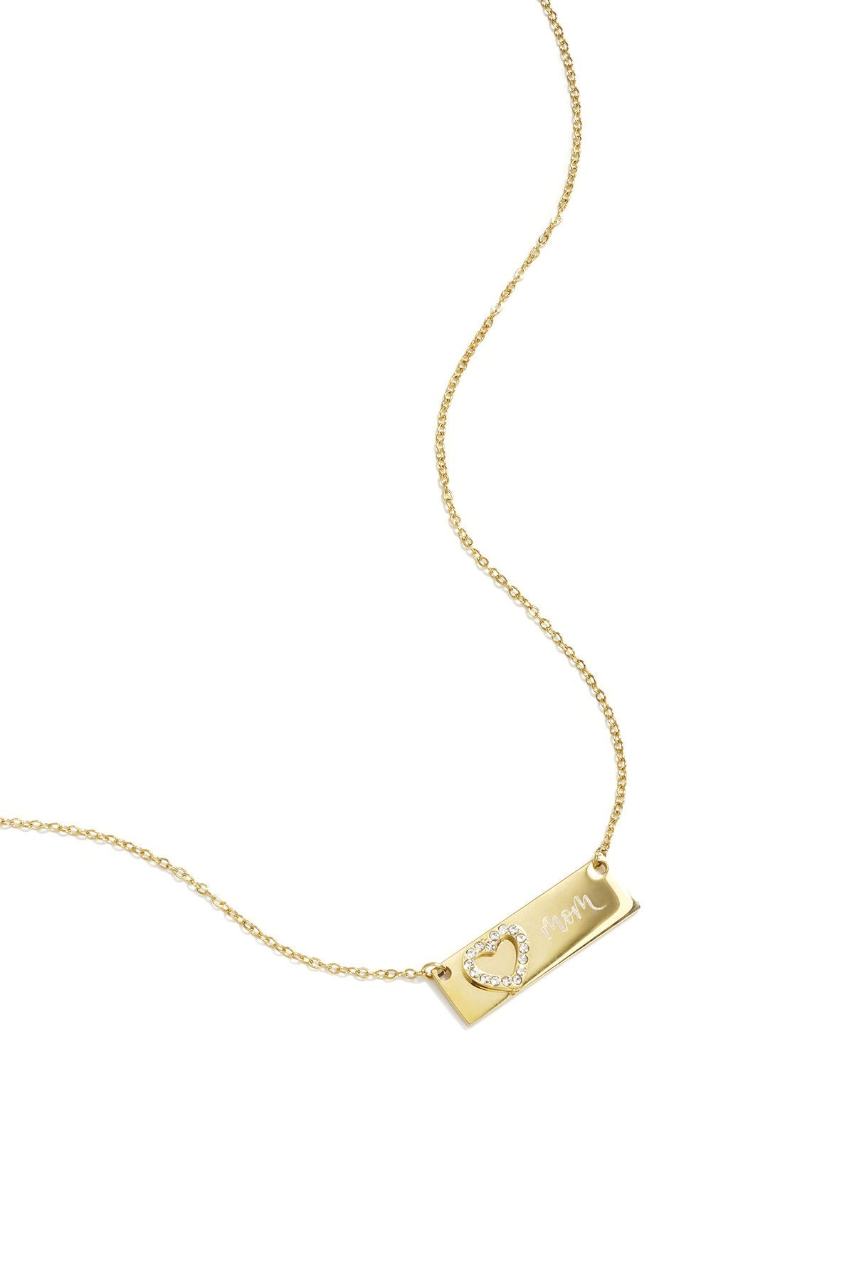 MOM mit Herz | Halskette in Gold