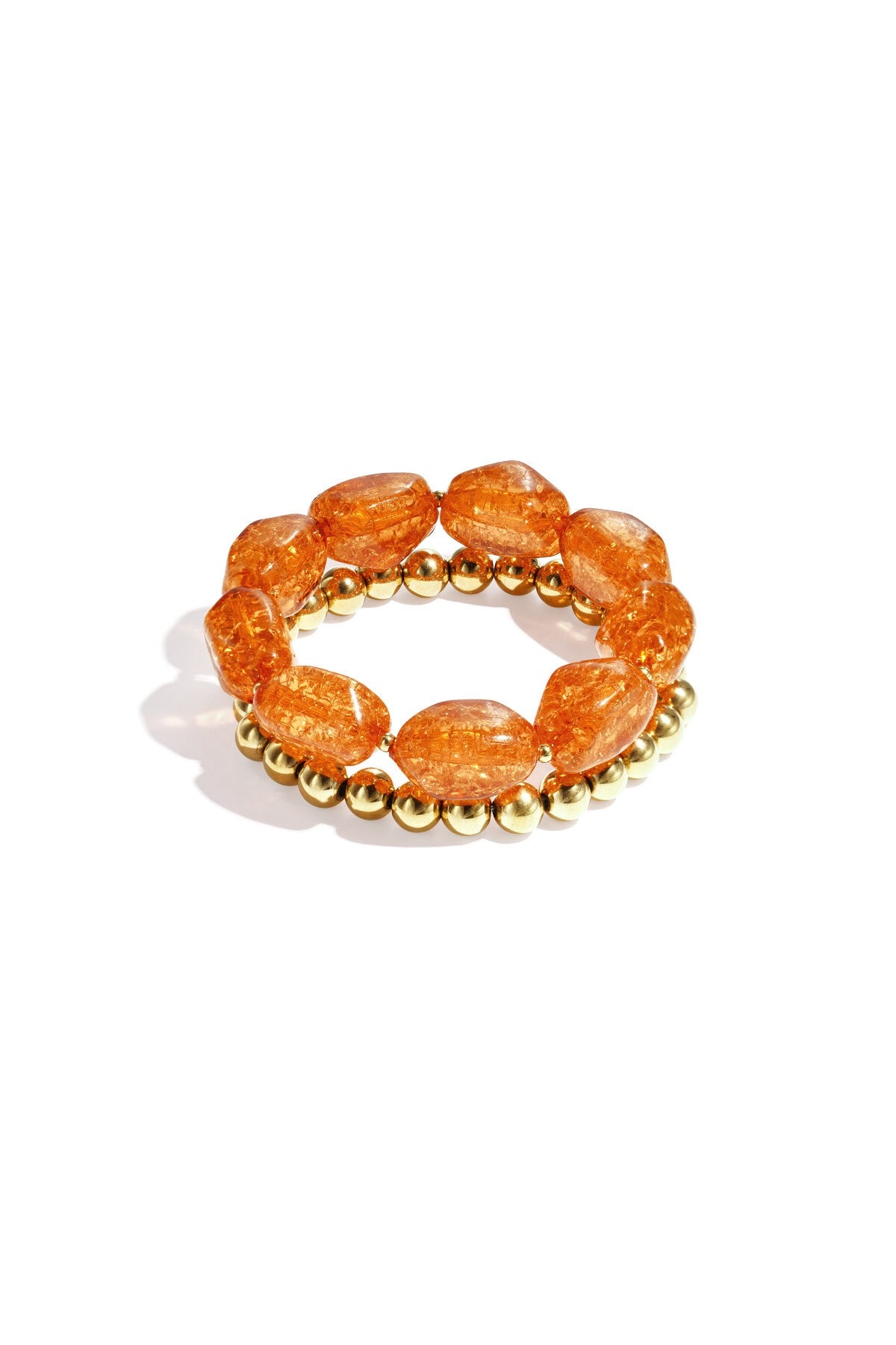 Opalina | Juego de pulseras | Naranja
