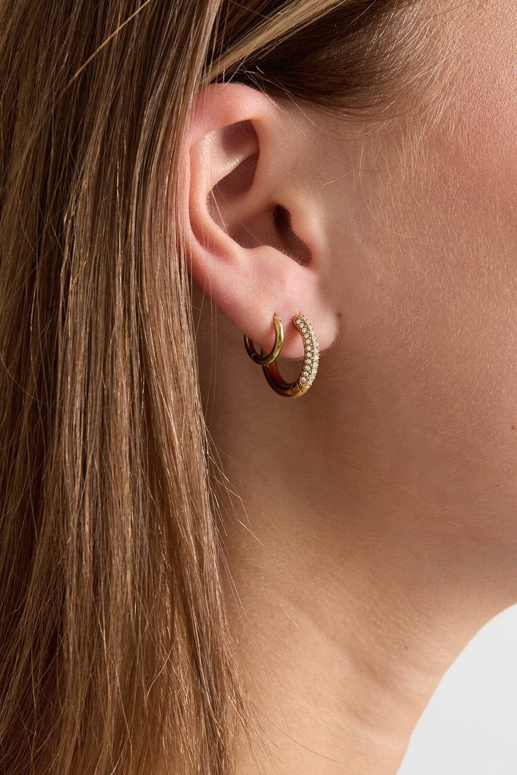 Ava | Pendientes chapados en oro