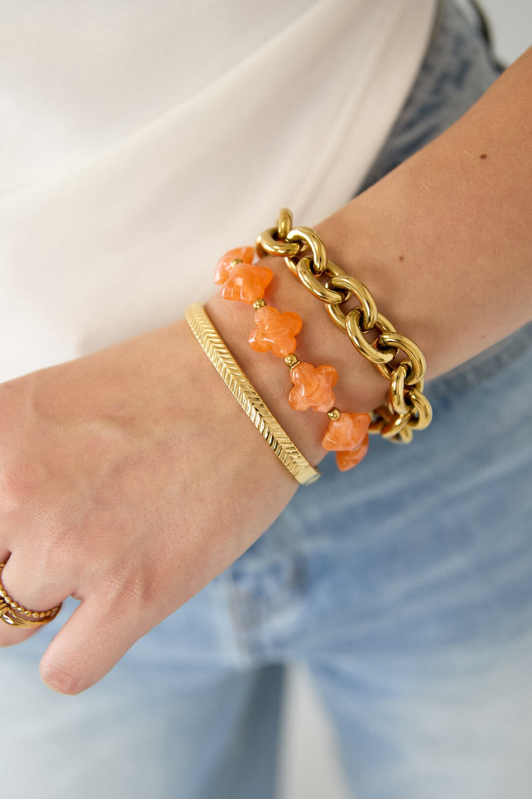 Trébol | Pulsera | Turquesa